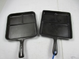 2 Wagner Breakfast Pans 1 Has thumb print