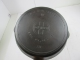 Griswold Large Block Slant #10-37 Wood Handle Skillet