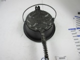 Griswold Large Block #18 Heart & Star High Base Waffle Iron