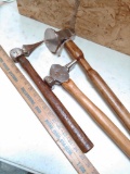 Loy of 3 Erin Lundy Tools Flatter cross peen and Handled pritchel