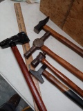 Lot of 5 Blacksmith Hammers etc....