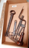 Lot of early Blacksmith Tools inc. heller
