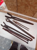 Lot of 5 Blacksmith tongs