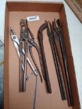 6 Small Blacksmith Tongs