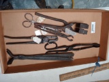 Lot of 6 Small Blacksmith Tongs