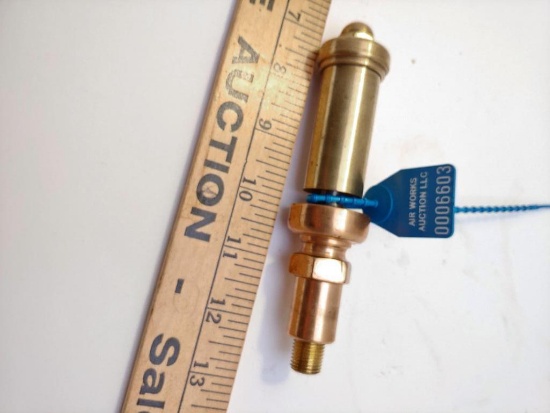 Miniature Brass Steam Whistle 1" x 5"