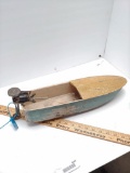 Model Boat with Battery Motor