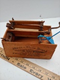 Horseshoe brand Sample Wringer with Org. wood box Box has some Damage