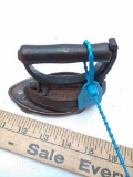 Unique Miniature Sensible Sad Iron with Trivet