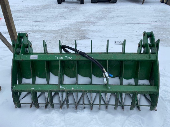 Titan Attachment Co JD72RakeV2 hydraulic grapple rake