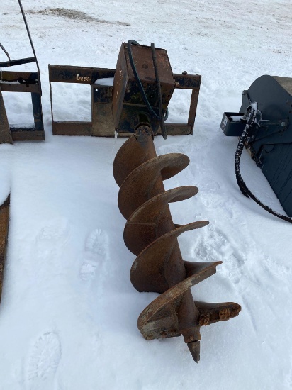 Lowe Co Inc Hydraulic Skidloader Auger Set w/ 18in auger