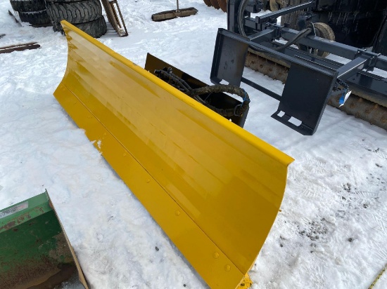 Like New Mast Equipment Co 96 in hydraulic push blade for Skidloader