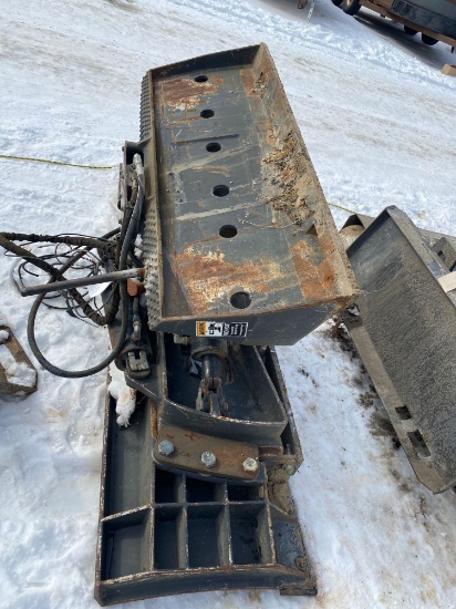 7ft hydraulic push blade Skidloader attachment