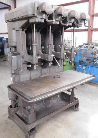(16826)- FOSDICK 4 HEAD DRILL PRESS
