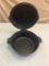 Griswold No. 8 Dutch Oven with lid, lid is faintly stamped