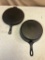 Wagnerware No. 8 Chicken Fryer cast iron skillet and 11 3/4 Griddle