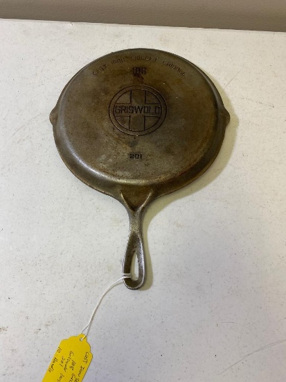 Griswold Cast Iron Skillet Griddle 108, Large Block Logo