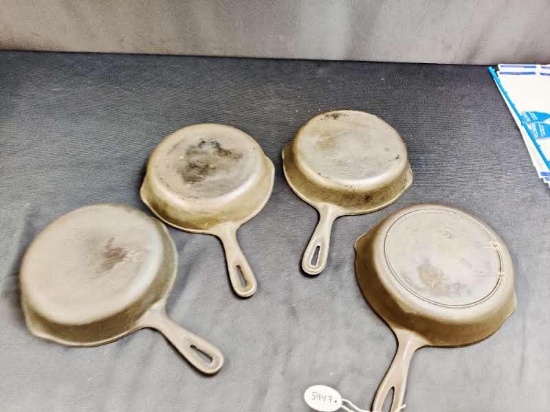 4- #5 Skillets, Wagner and lodge