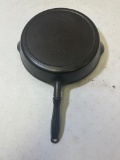 Griswold Slant Block Logo Cast Iron Skillet with wood handle