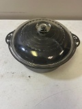 Griswold No. 8 Cast Iron Dutch Oven, w/ glass lid, LID IS MARKED GRISWOLD