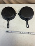 2- Griswold No. 6 Small Block Logo Skillets