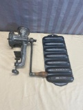Griswold No. 2 Food Chopper and No. 930 Cornstick pan