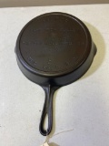 Victor by Griswold No. 8 Cast Iron Skillet w/ heat ring, 1920's, bottom is pitted