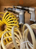 Qty 4- coil hoses, Qty 2 Air Drills 3/8