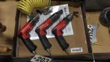 3-Sioux air tools, 2-3/8 drills, 1-screwgun, 2-coil hose USA