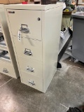 Fire King 4 drawer cabinet fireproof - legal size with key lock