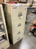 Fire King 4 drawer cabinet fireproof - legal size with key lock
