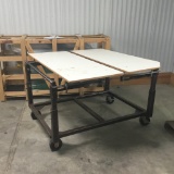 Work table with casters