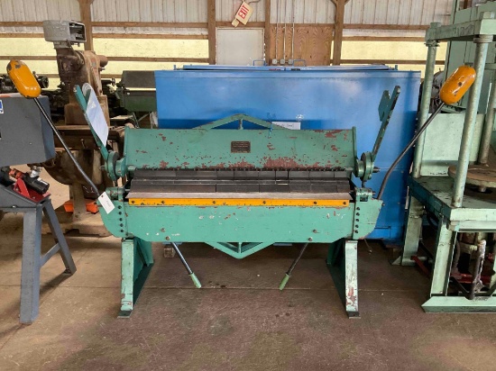 (19048)- Haian Manual 51" Manual Hand Folder brake, SN 9801008