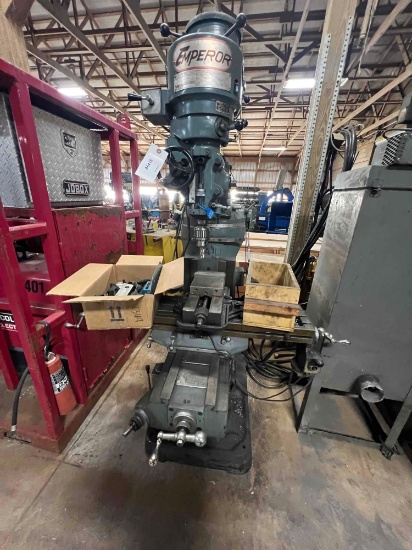 (19095)- Emperor Vertical Mill, 3 phase, SN 19374