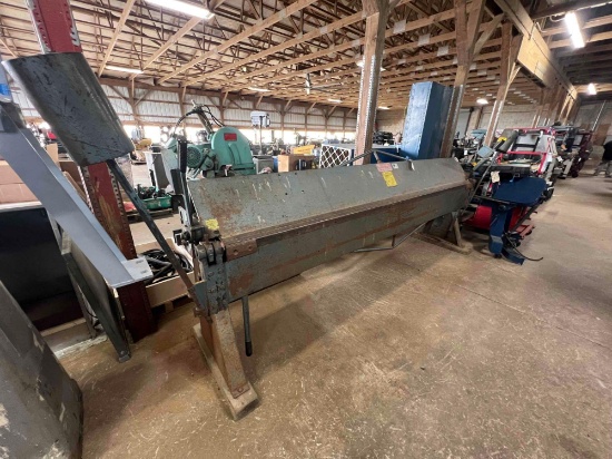 (19109)- Roper Whitney 10' 18 gauge Manual Bending Brake, model 1018, SN 1884-5-99