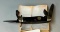 VINTAGE CATTARAUGUS #42219 4 BLADE w COMPASS (CRACKED GLASS)