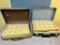 Pair of briefcase with foam inserts for transporting pocket watches