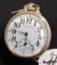 Hamilton 992 21 Jewel Pocket Watch w/ gold center wheel, nice condition