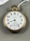 Hampton 17 Jewel Pocket Watch, size 16, pendant set, 10K GF case, SN 2375233