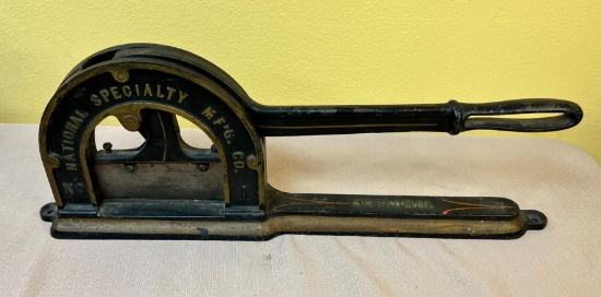 National Specialty MFG Co. No. 1 Tobacco Plug cutter