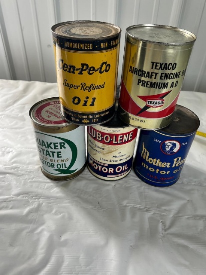 5-Qt Oil Cans, 4 full