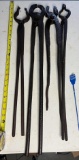 4- ASST BLACKSMITH/ FARRIER TONGS
