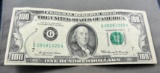 1969 $100.00 Federal Reserve Note