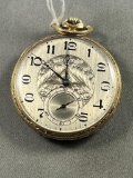 19 Jewel Ball Hamilton Pocket Watch, Gold Filled Ball Case, Running, SN B400167