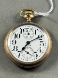 Elgin BW Raymond 19 Jewel Pocket watch, wind indicator, Size 16, year 1920, lever set, runs