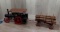 RW Deavers Roscoe PA model steam engine and log wagon Great detail set