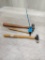 Set of 3 Miniature Ball peon hammers