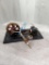 Model Stationary Steam Engine working model set up for air