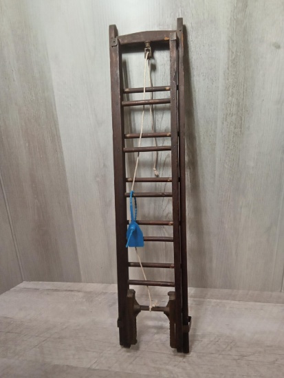 Salesman Sample Extension ladder Bishops brand brass parts