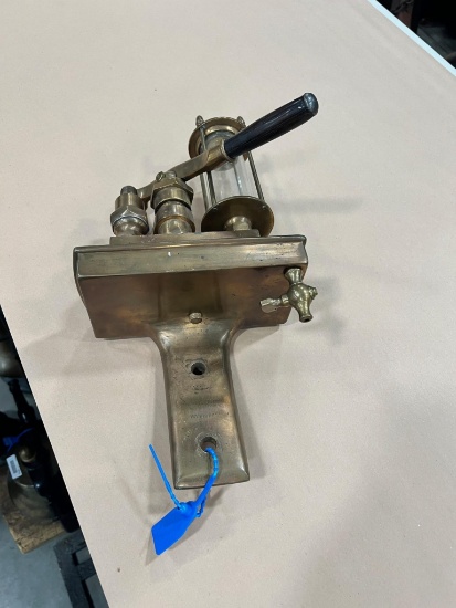 Unique Brass oiler with Pan unusual piece
